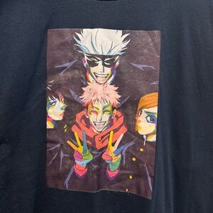 JJK Jujutsu Kaisen Black Graphic Anime Tee